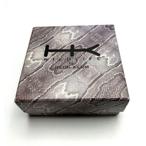 Wildlife by Heidi Klum Bracelet + Earring Set Punk Edgy Goth Signed Original Box - Picture 8 of 8